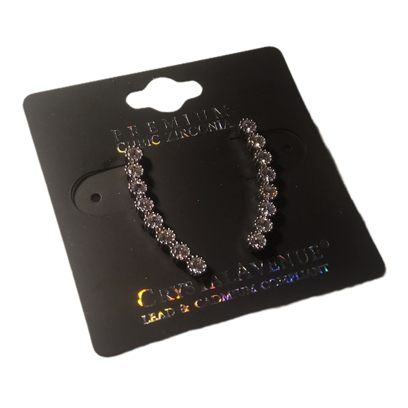 Women's Cubic Zirconia Climbing Earrings - Picture 11 of 16